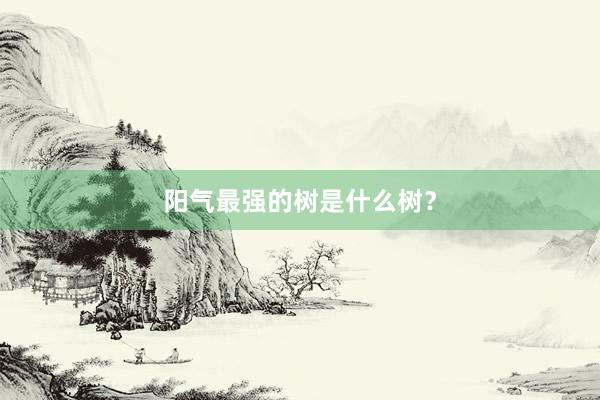 阳气最强的树是什么树？